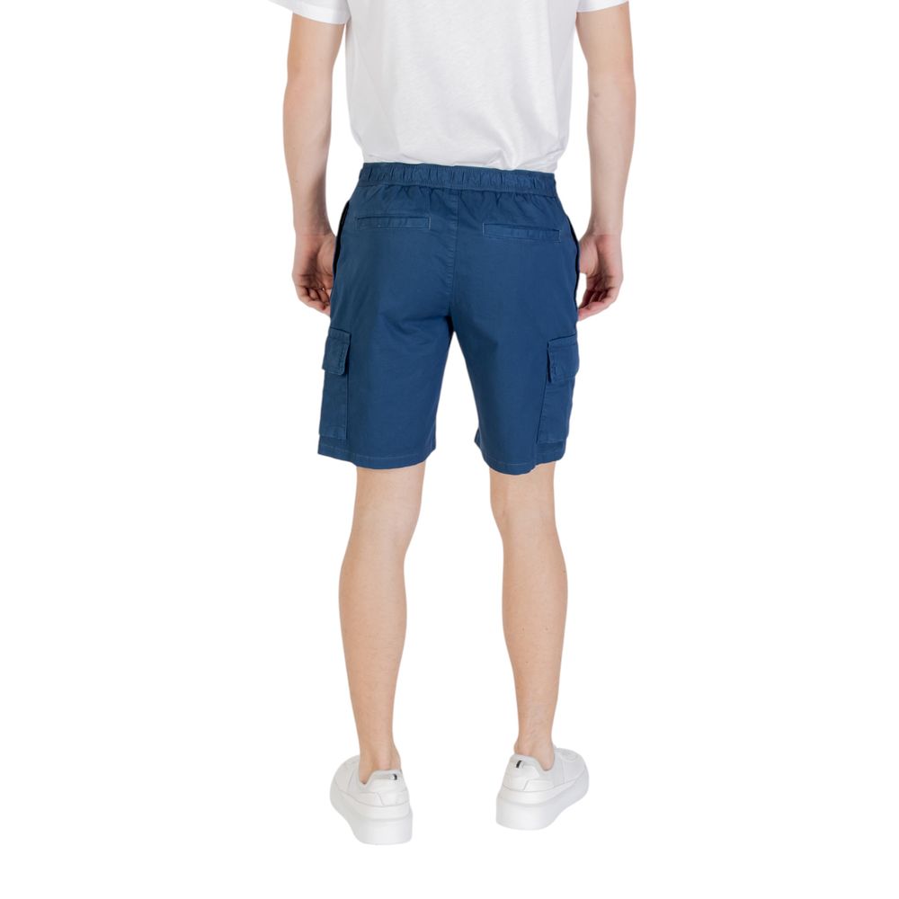 Blue Cotton Bermuda