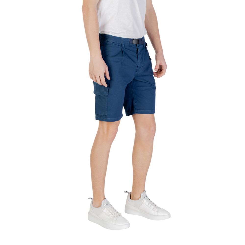 Blue Cotton Bermuda