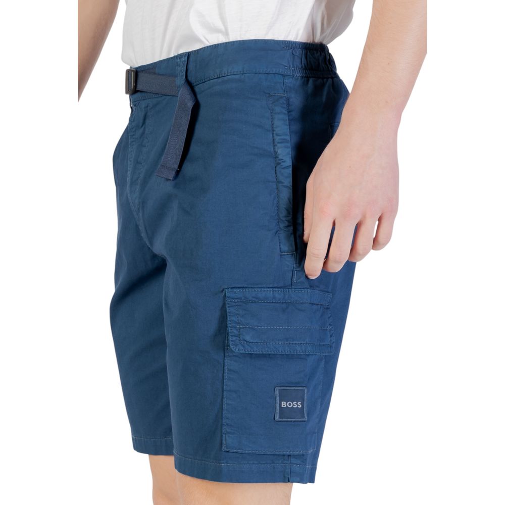 Blue Cotton Bermuda