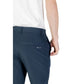 Blue Polyester Skinny Pant