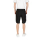 Black Polyester Bermuda