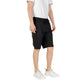 Black Polyester Bermuda