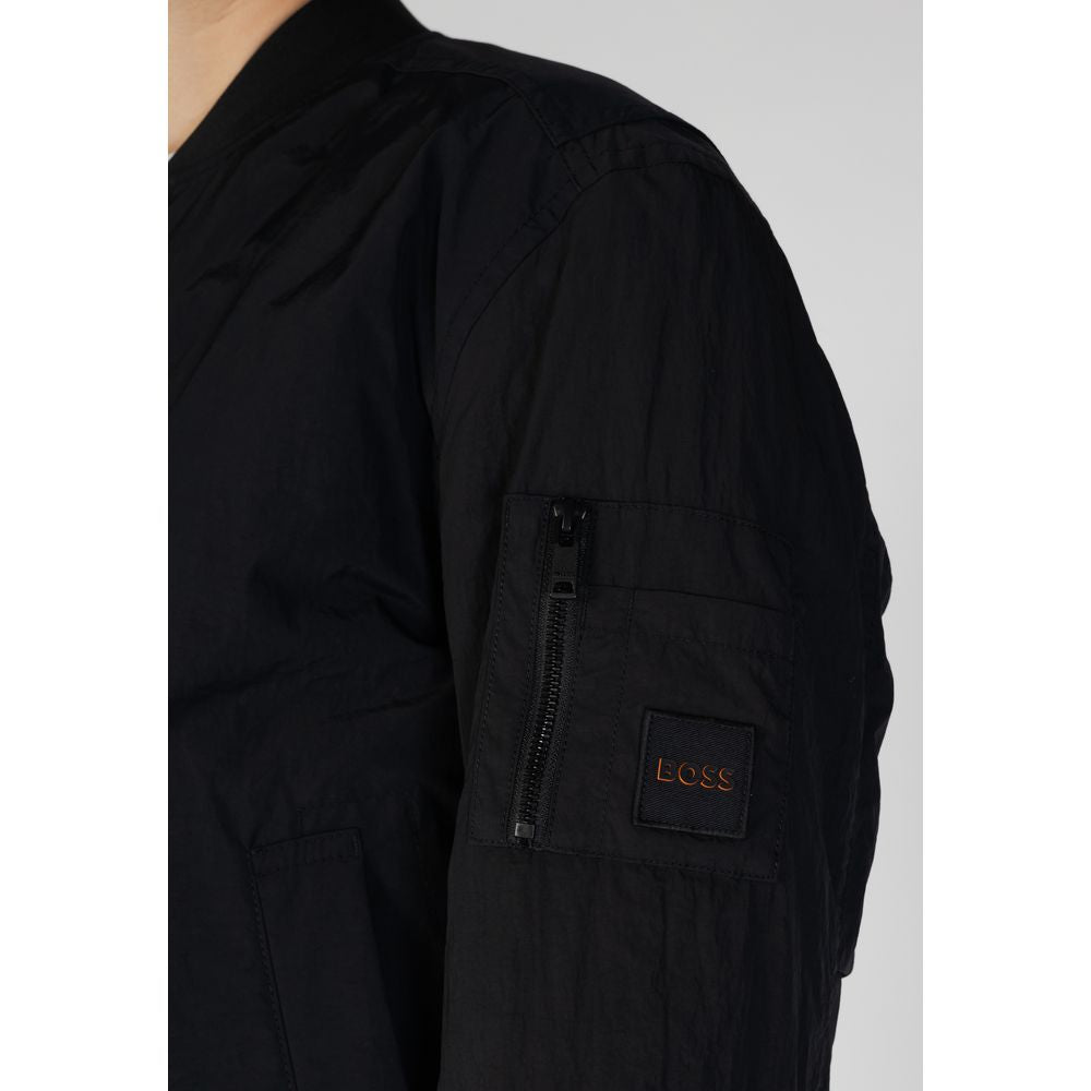 Black Polyamide Jackets & Coat
