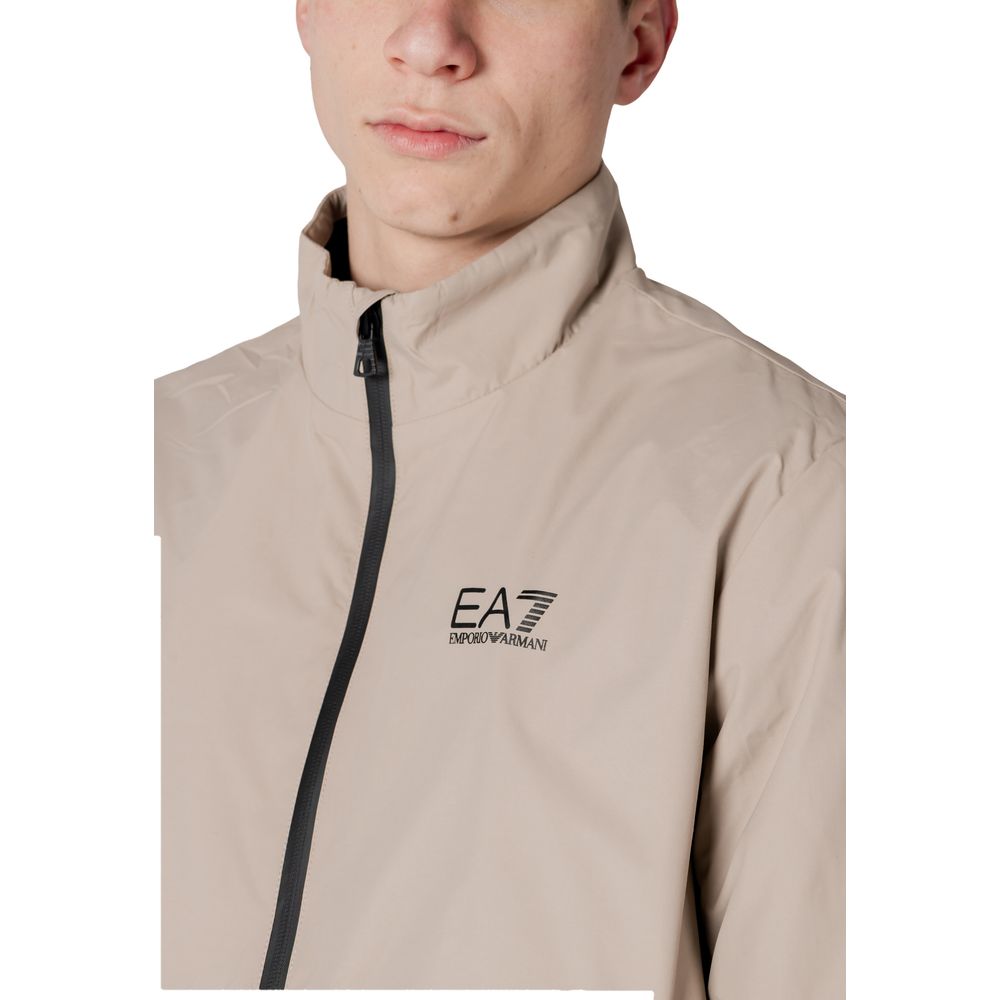 Beige Polyamide Jackets & Coat