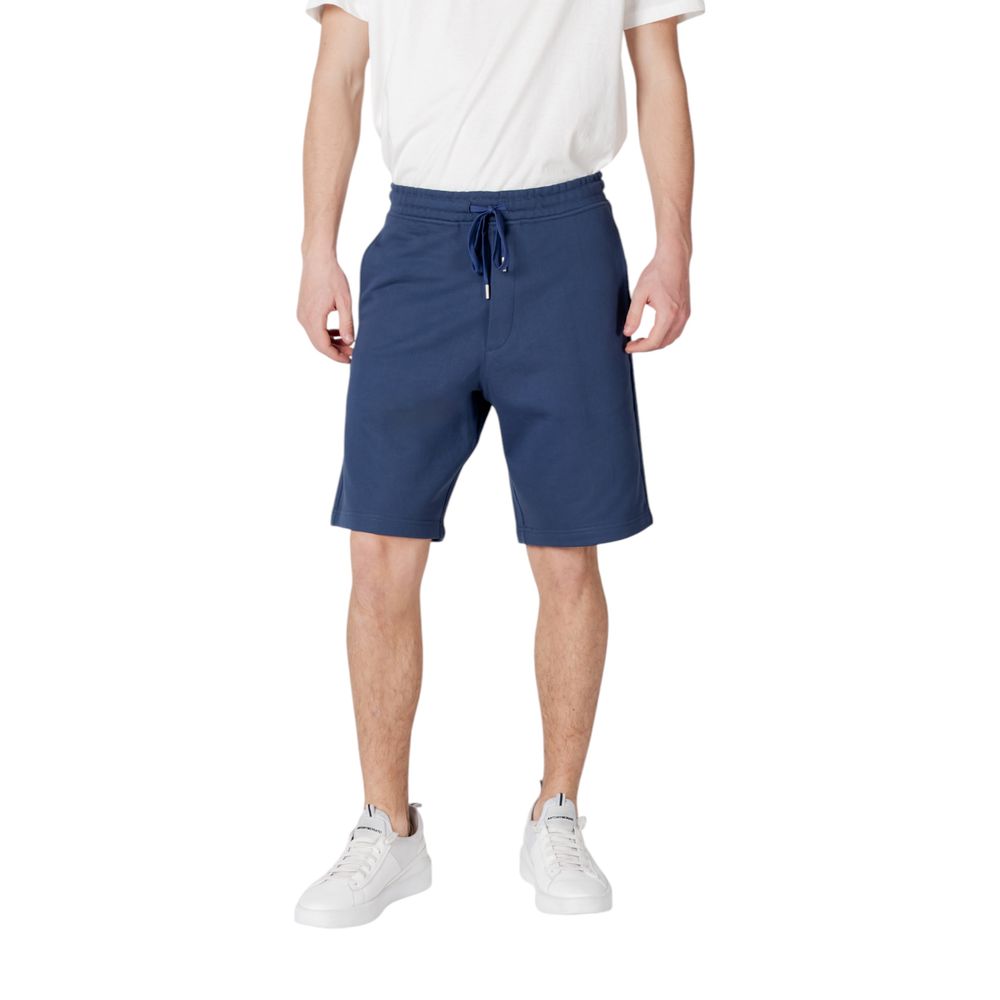 Blue Cotton Bermuda
