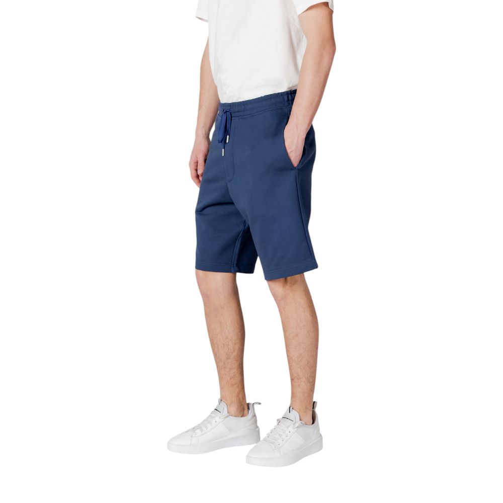 Blue Cotton Bermuda
