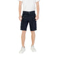 Blue Cotton Bermuda