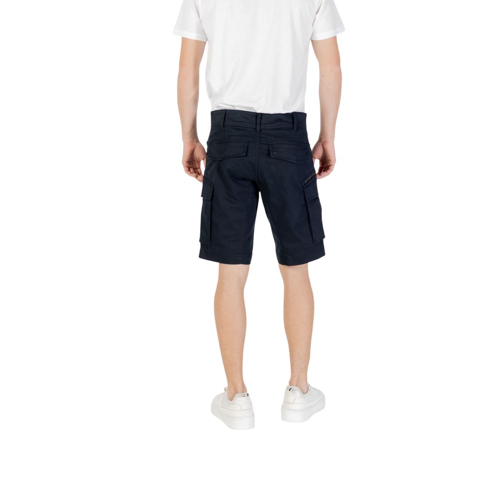 Blue Cotton Bermuda