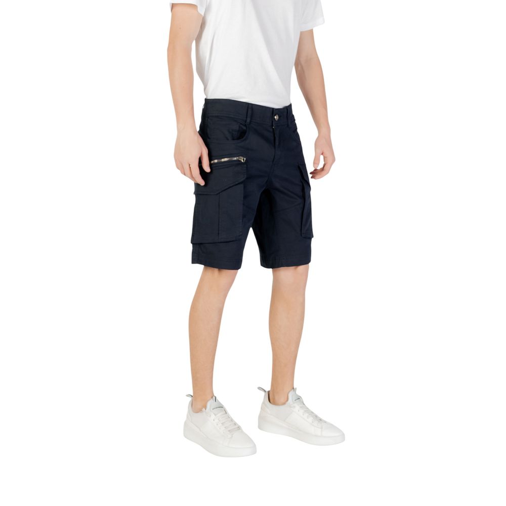 Blue Cotton Bermuda