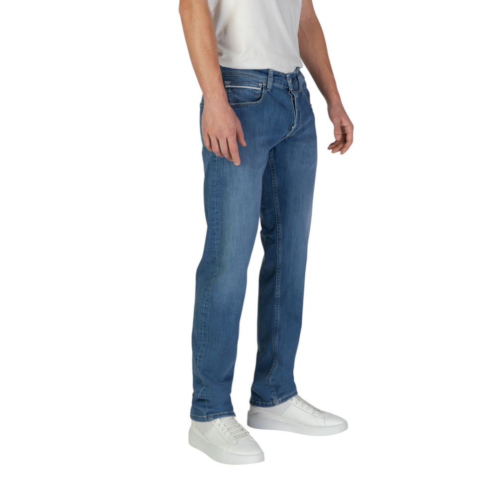 Blue Cotton Relaxed Fit Jean