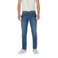Blue Cotton Relaxed Fit Jean