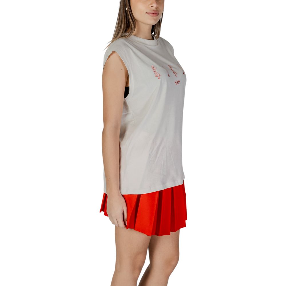 Cream Cotton Tank Top