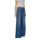 Blue Cotton Bootcut Jean