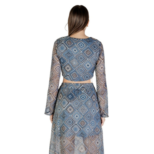 Blue Recycled Polyester Top