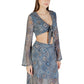 Blue Recycled Polyester Top