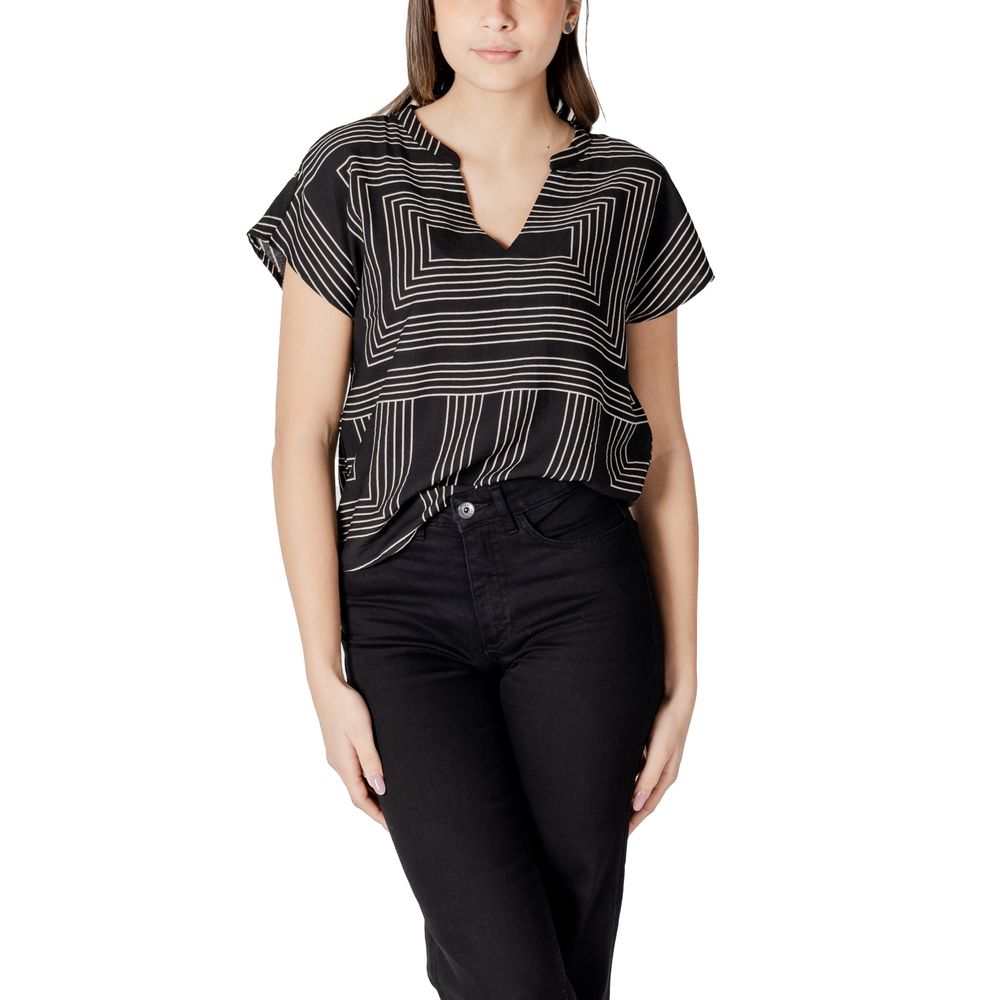 Black Viscose T-Shirt
