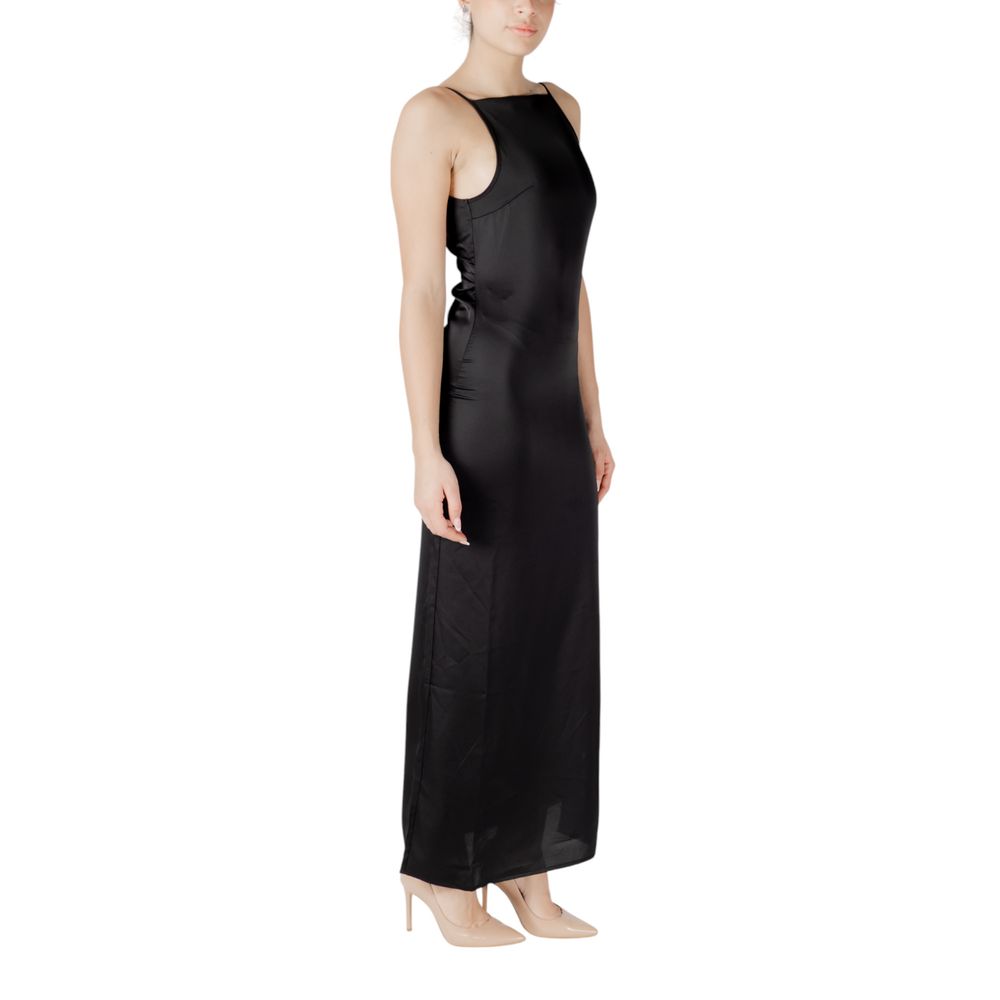 Black Recycled Polyester Long