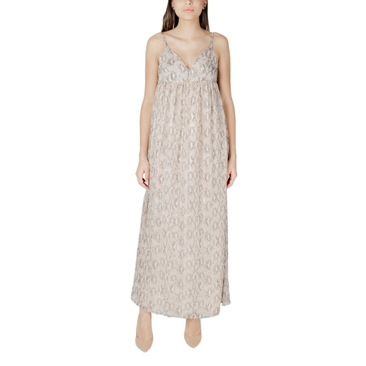 Beige Recycled Polyester Long