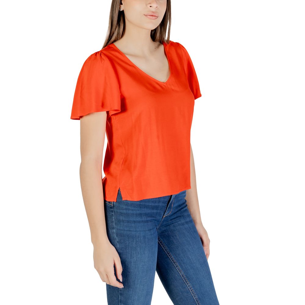 Red Viscose Blouse