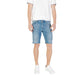 Light Blue Cotton Bermuda