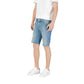 Light Blue Cotton Bermuda
