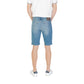Light Blue Cotton Bermuda