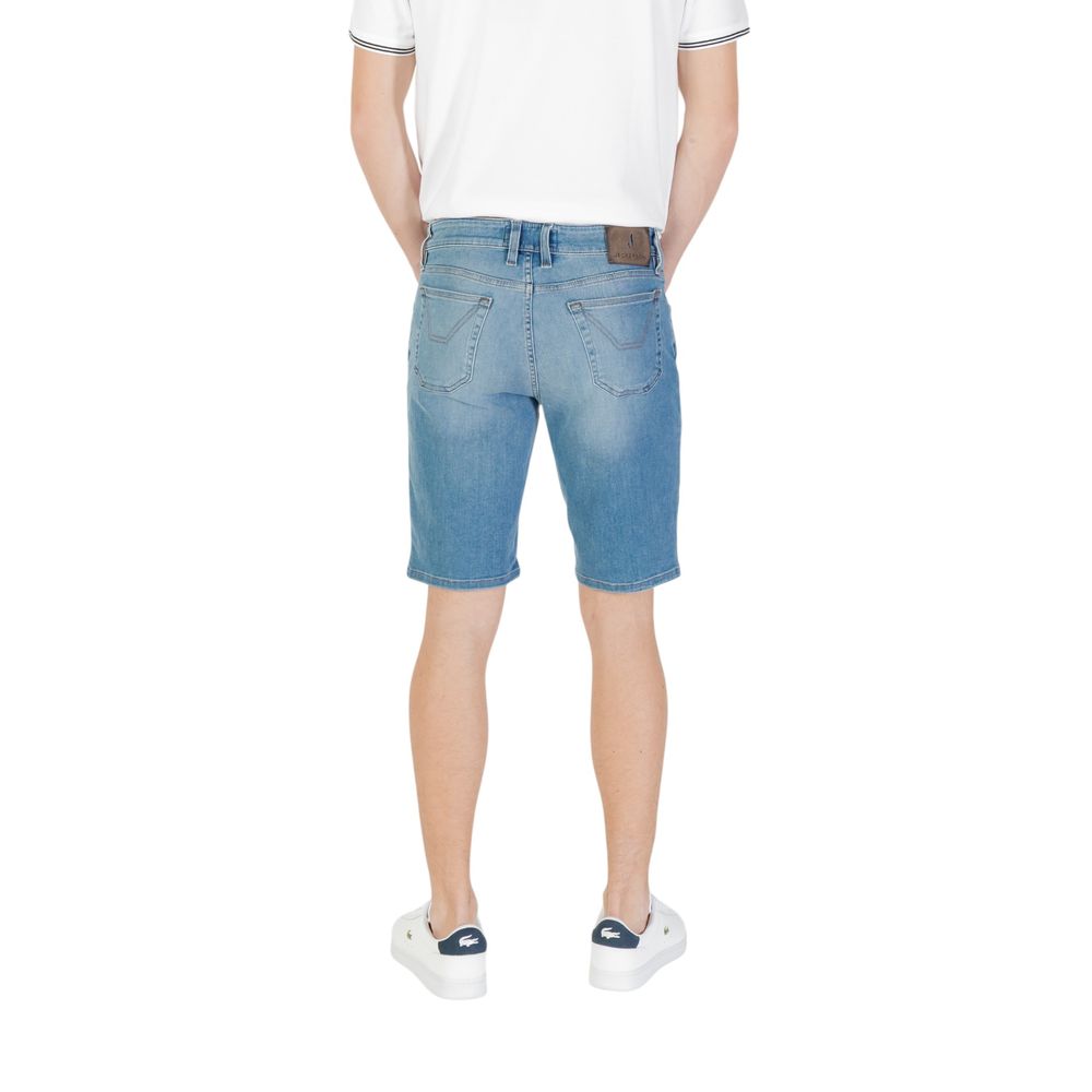 Light Blue Cotton Bermuda