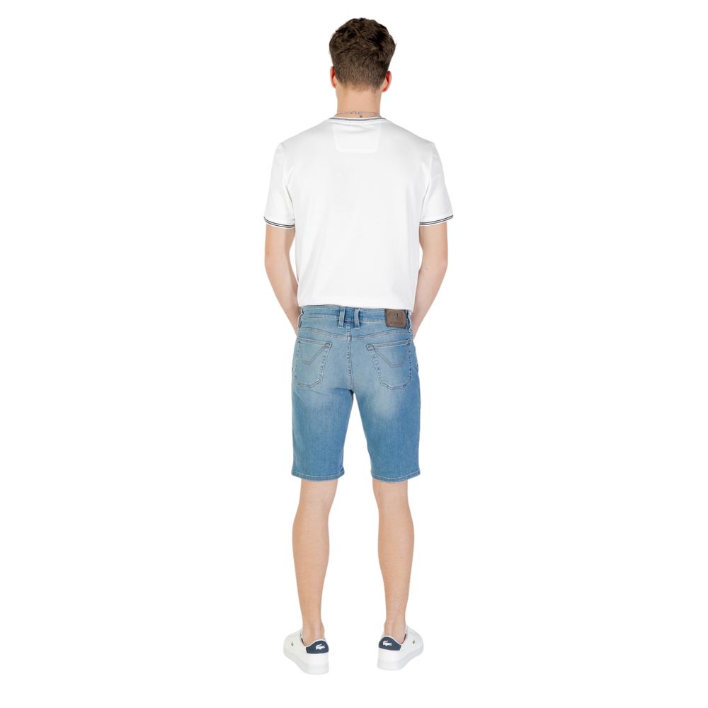 Light Blue Cotton Bermuda