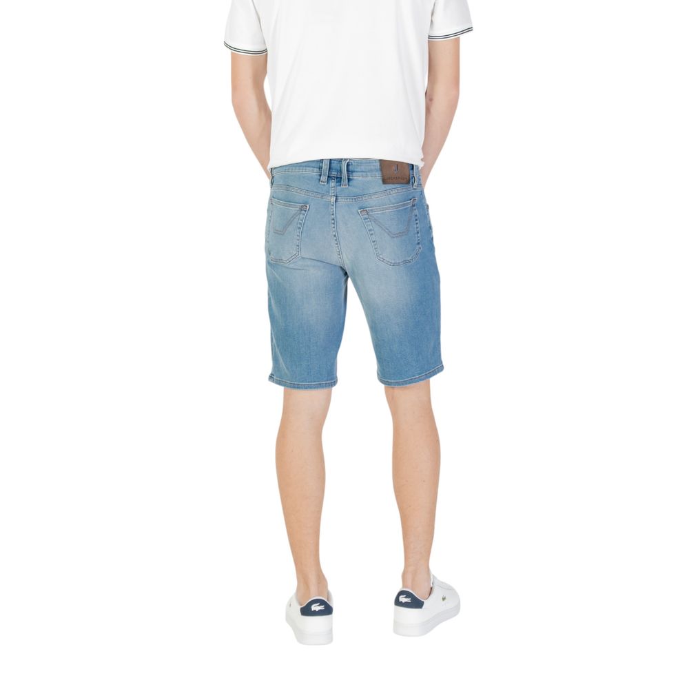 Light Blue Cotton Bermuda