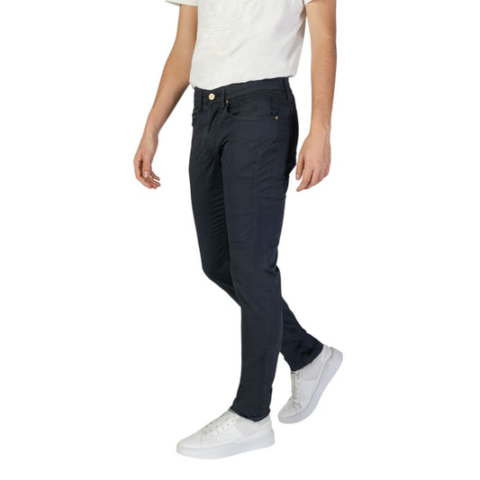 Blue Cotton Skinny Pant