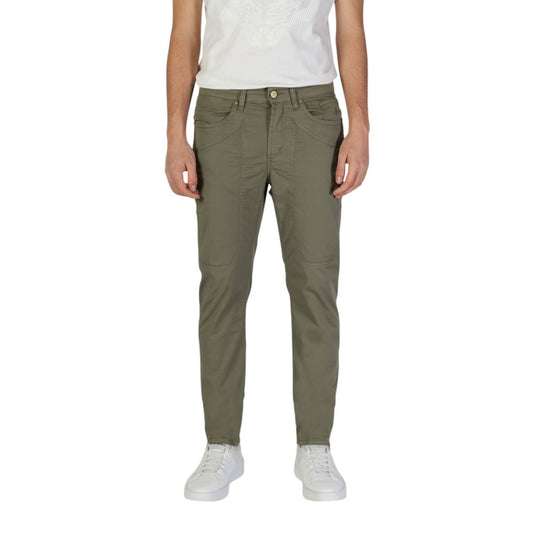 Green Cotton Skinny Pant
