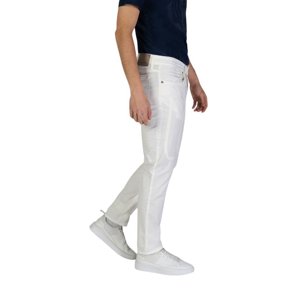 White Cotton Skinny Pant