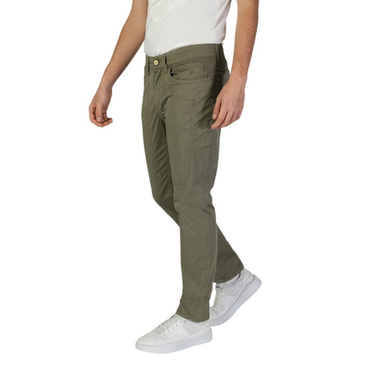 Green Cotton Skinny Pant