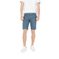 Blue Cotton Bermuda