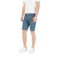 Blue Cotton Bermuda