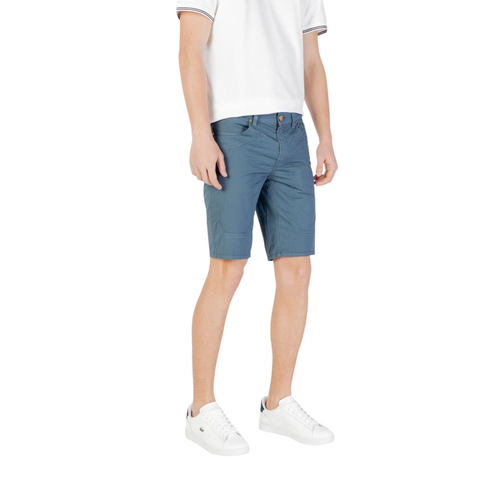 Blue Cotton Bermuda