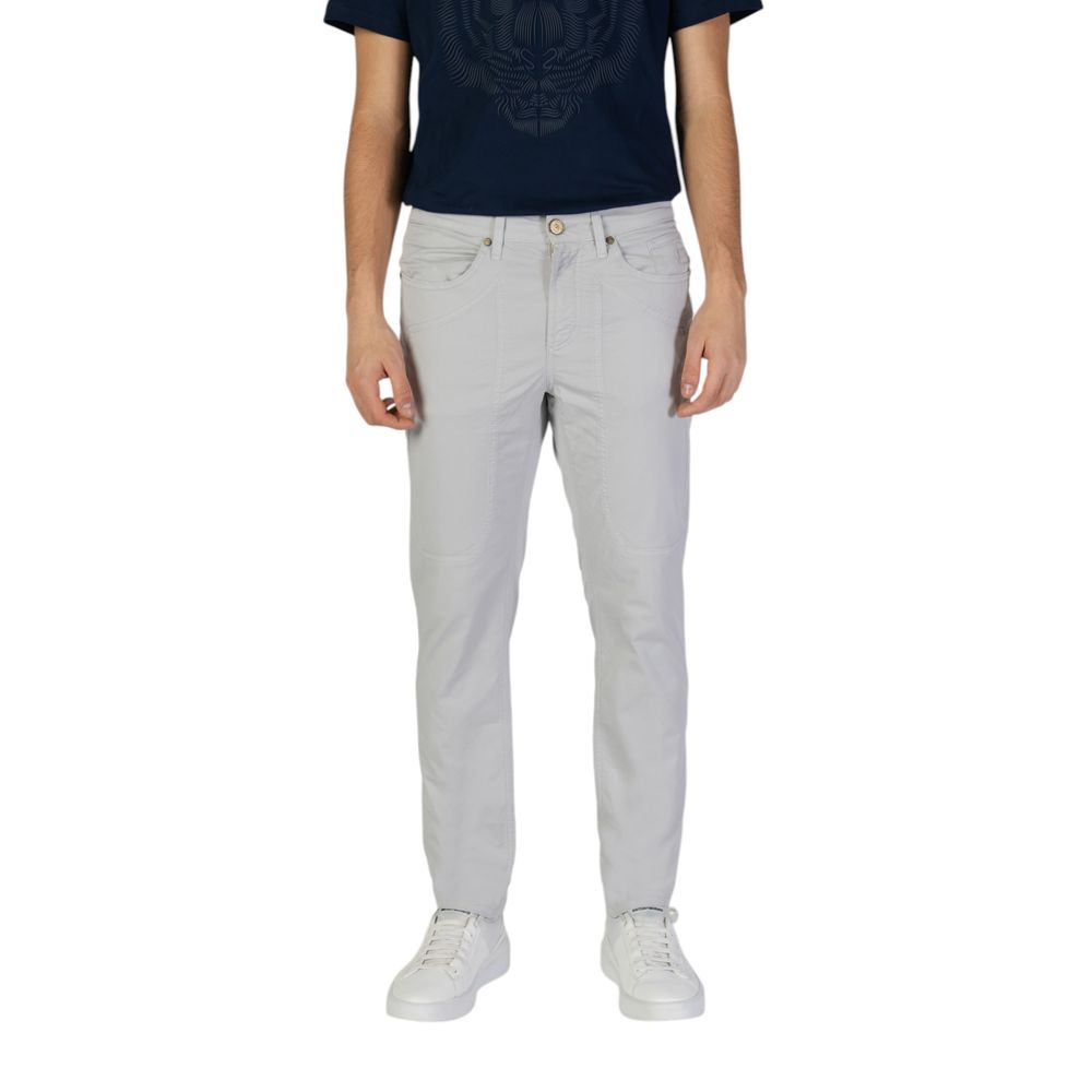 Gray Cotton Skinny Pant