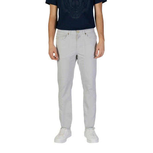 Gray Cotton Skinny Pant