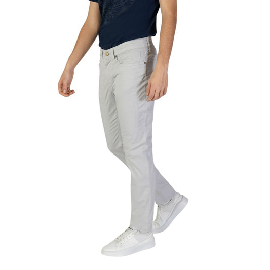 Gray Cotton Skinny Pant