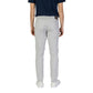 Gray Cotton Skinny Pant