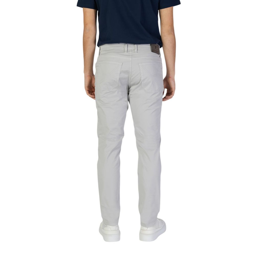 Gray Cotton Skinny Pant