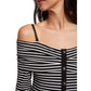 Black And White Viscose Long Sleeve