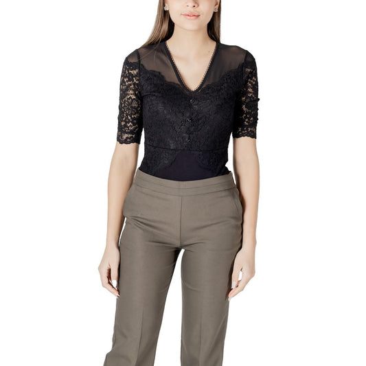 Black Viscose Bodysuit
