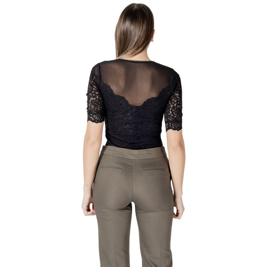 Black Viscose Bodysuit