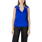 Blue Polyester Tank Top