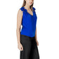 Blue Polyester Tank Top