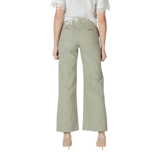 Green Cotton Relaxed Fit Jean