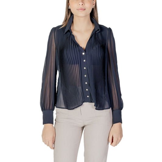 Blue Polyester Shirt