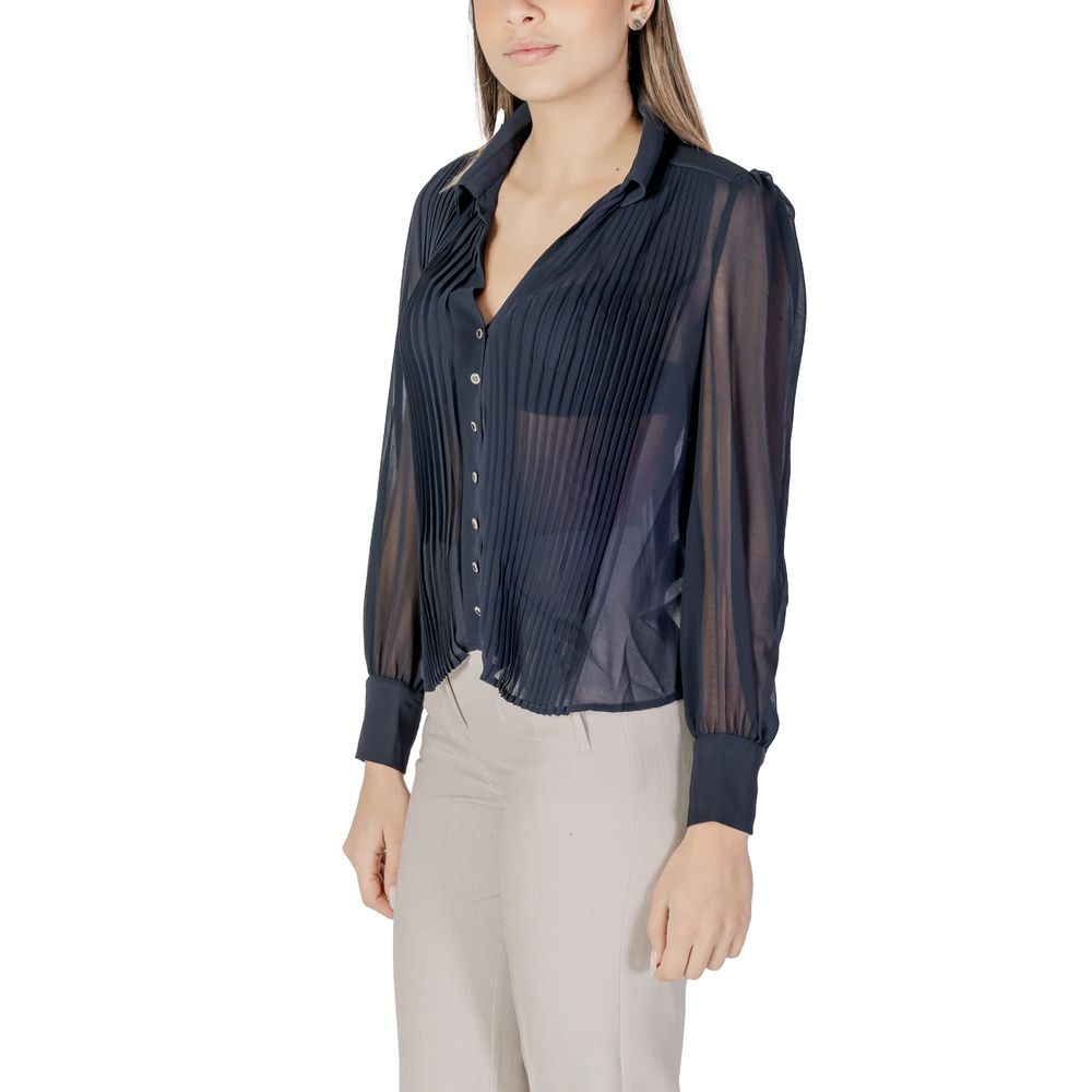 Blue Polyester Shirt