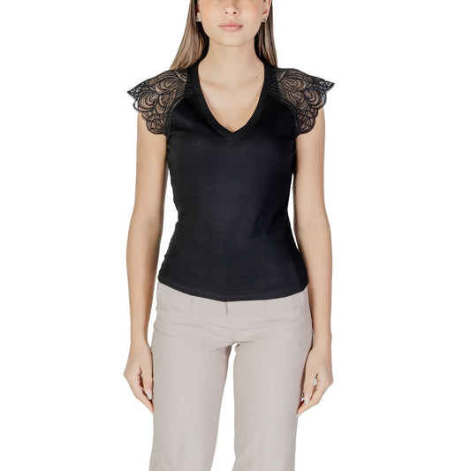 Black Recycled Polyester Tank Top
